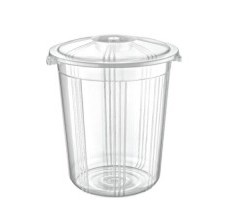 35L Locked Supply Bucket - Transparent