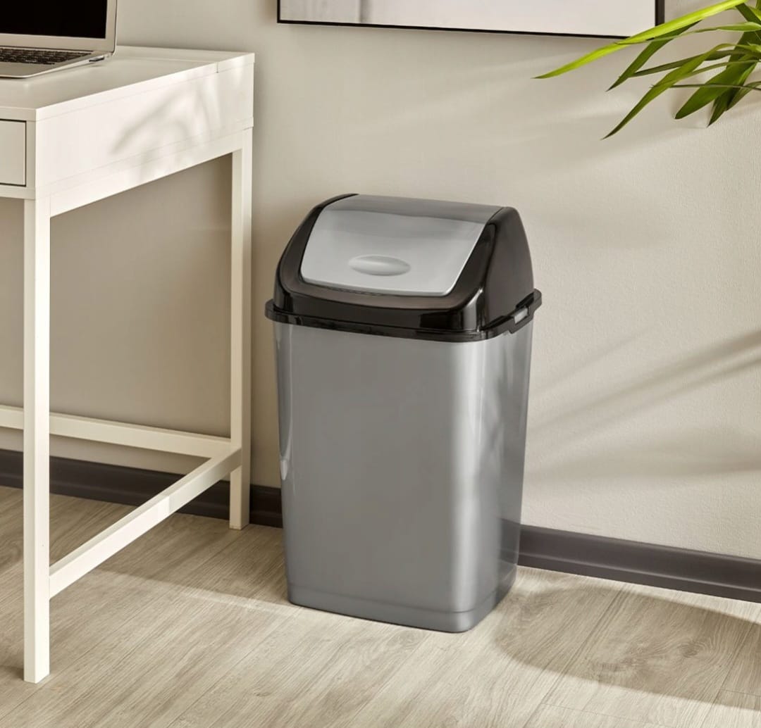 2L Compact Dustbin - Grey