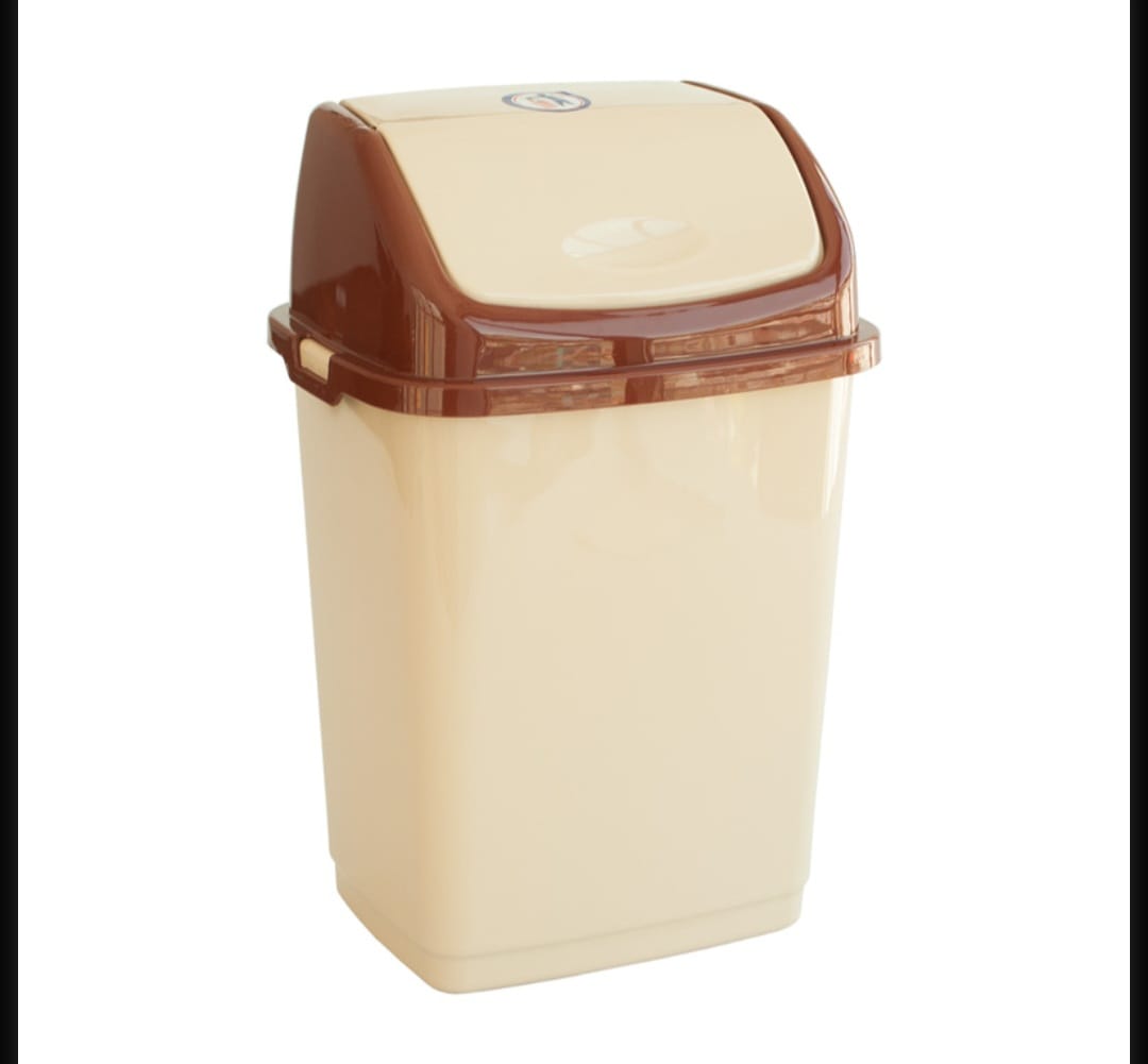 2L Compact Dustbin - Beige