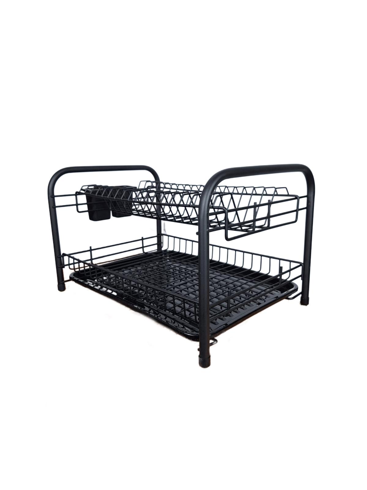 Black Tubed Plate Rack