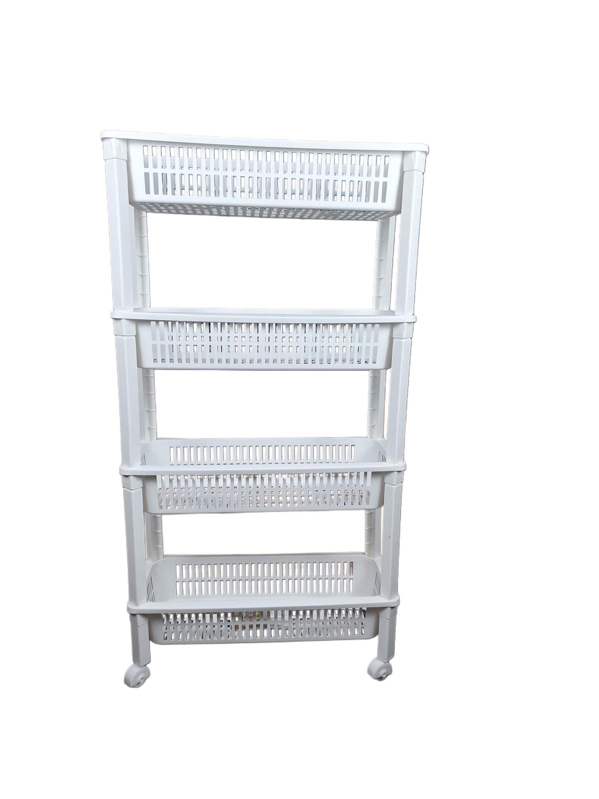 4-Layer Slide-Out Rack Trolley