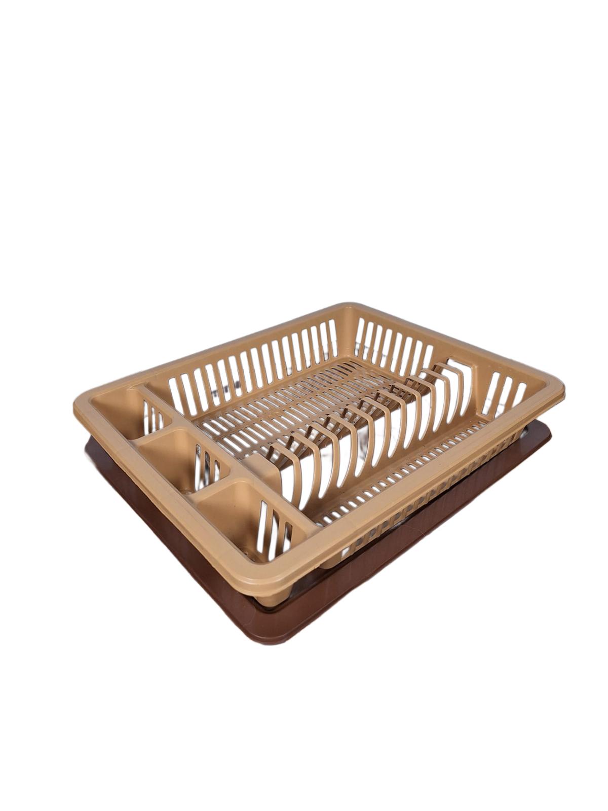 Single Plate Rack - Cream and Coffee