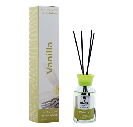 Farah Plus Reed Diffuser - Vanilla, 100ml