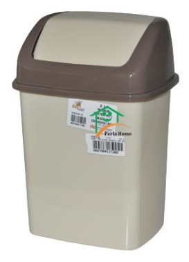 2L Compact Dustbin - White